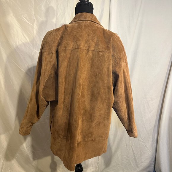 Vintage Suede Oversized Joanie Char 1980’s Jacket - Picture 10 of 16
